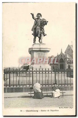 Cherbourg - Estátua de Napoleão — B. F., PARIS, n°20
