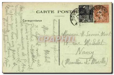 Auménancourt-le-Grand (Marne) — O Monumento aos Mortos — G. A. Deville, editor, Bazancourt — Verso