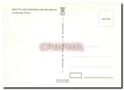 Gruta das Moças — O Manto Real — Éditions du Castellet — Verso