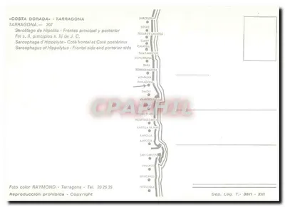 Sarcófago de Hipólito — Costa Dorada, Tarragona — Fim do IIº século d.C. — Verso