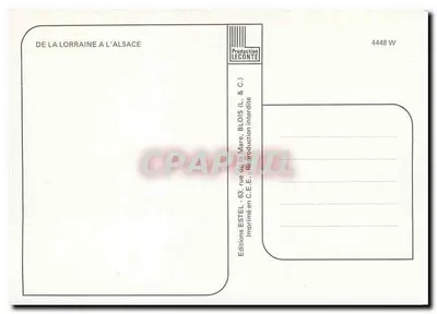 Da Lorena à Alsácia — Plano inclinado de Saint-Louis Arzviller — Editor Estel, n° 4448 W — Verso