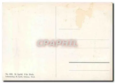 Krucyfikcja — obraz — M. Spöll, Schwaz, Tyrol, n°322 — Rewers