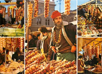 Mercado de cebolas em Berne — n°423 — editor WEFO-VERLAG AG