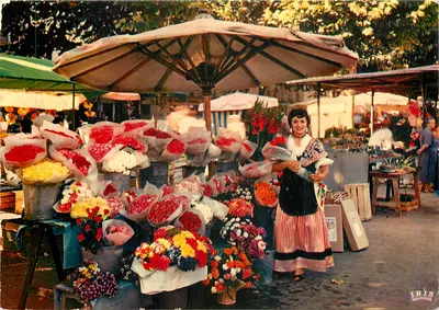 Mercado de Flores — Côte d'Azur — Edições "IRIS", Nice