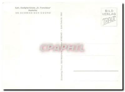 Kath. Stadtpfarrkirche „St. Franziskus“ Hochall — Bildverlag Traut, n° 5021 — Rewers