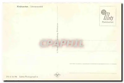 Kirchzarten / Schwarzwald — Editora Mets Photokarten — Verso