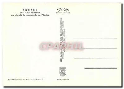 Annecy — Widok z promenady Pâquier — IRIS — Rewers