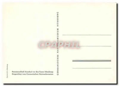 Patrizierschloß Neunhof — przed drzwiami Nurembergi — wydawca Zentris & Co. Nürnberg — Rewers