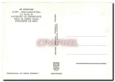 Saint-André-d'Allas — A fazenda de Jacquot le Croquant — Éditions Diplôme — Verso