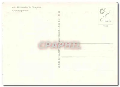 Wnętrze katedry katolickiej św. Dionizjusza — Ettlingenweiler — Ek-Foto-Service, 6601 Scharrücken-Scheidt — Rewers