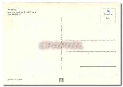 Remich — Vista aérea — Mesagraines, No. 1019 — Verso