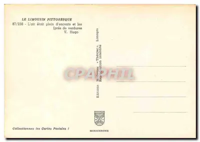 O Limousin pitoresco — 87/238 — Edições Mexichrome — Verso
