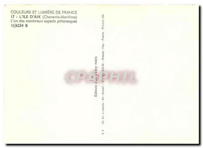 A Ilha d'Aix — um dos muitos aspectos pitorescos — Éditions d'Art Yvon, Paris — Verso