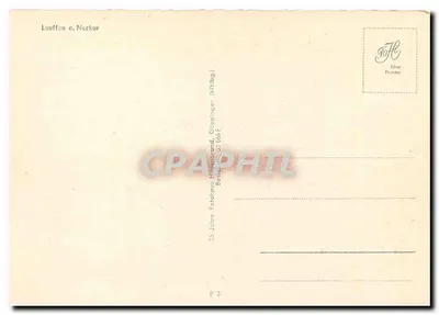 Lauffen a. Neckar — vista do castelo e do ponte — Editor Photolan (Gäppingen) — Verso