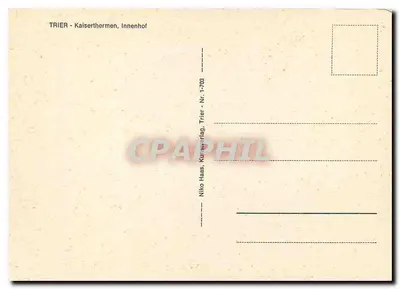 Trier - Kaiserthermen, Innenhof — editor Niko Hass, Trier, n° 1-703 — Verso