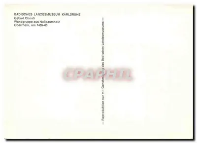 Narodziny — grupa rzeźbiarska z orzechowca — Badisches Landesmuseum Karlsruhe — Rewers