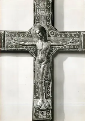 Cruz de cobre dourado — Badisches Landesmuseum Karlsruhe — n° 110
