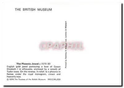 Le Phoenix Jewel — Elżbieta I — British Museum — Rewers