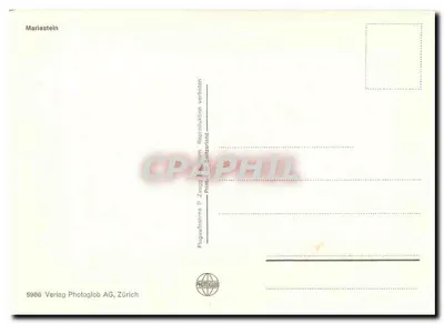 Mariastein — widok z lotu ptaka — Verlag Photoglob AG, Zürich, nr 5986 — Rewers