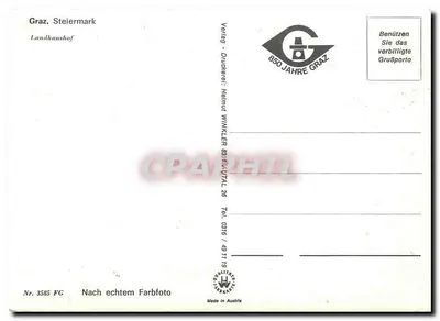 Graz, Steiermark — Landhauskof — wydawca Heimut WINKLER, nr 3585 FG — Rewers