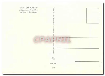 Ołtarz starego klasztoru w Ossiach — Austria — Rewers