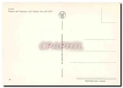 Todi — Pałac Kapitana i Pałac Ludu (XII–XIII w.) — Multigrane Terni n° 60 — Rewers