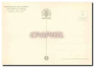 Bravada defiując śmierć — Desplante — Laïetana, seria 5518 — Rewers