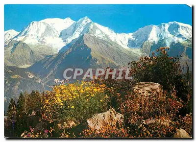 Mont-Blanc — Primavera na montanha aos pés do Mont-Blanc — Editions Télécolor, n° 5046
