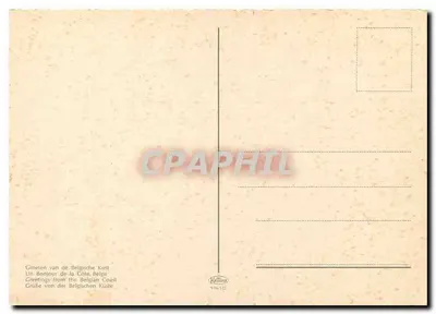 Carte postale ilustrada da Bélgica — Carte da costa belga — editor Nottinax, n° 916-132 — Verso