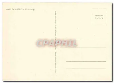 Zamek Altenburg — Bamberg — wydawca Anstichkarten-Verlag W. Tillig — Rewers