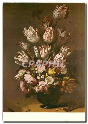 Natureza morta com flores — obra de Hans Bol (±1600-±1645) — Rijksmuseum, Amsterdam