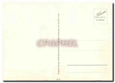 O Neckar — de Heidelberg a Heilbronn — Krapohl-Karte 07 Neckar — Verso