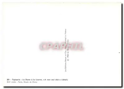 La Dama con la Corne — A mon seul désir — Ediciones Braun y Cie — Reverso