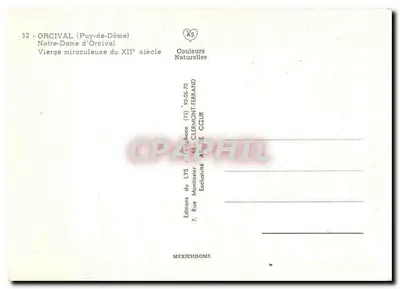 Notre-Dame d'Orcival — Najświętsza Maryja Panny z XII wieku — Wydawnictwo LYS — Rewers