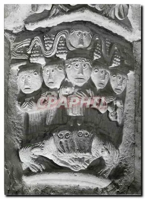 Abbatial de Payerne — Chapiteau do início do século XI — Foto Beuller, 1967