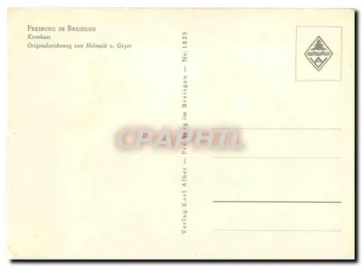 Freiburg im Breisgau — Kornhaus — wydawnictwo Verlag Karl Alber — Rewers