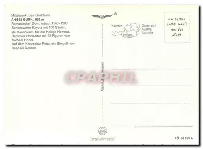 Dom zu Gurk — założony w 1140 — Widok z lotu — Rewers