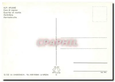 Alpi Apuane — Kopalnie marmuru — Wydawnictwo Ginocchio R. — Rewers
