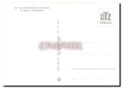 Święty Salvator — Felsenkapelle w Schwäbisch Gmünd — UTZ Verlag, n° 10837 — Rewers