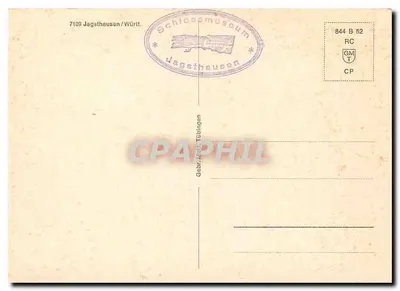 Zamek Jagsthausen — widok zewnętrzny — wydawca Gebr. Märk Tübingen, n° 7109 — Rewers