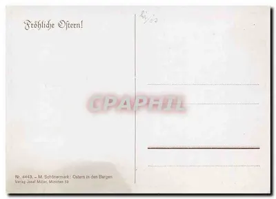 Páscoa nas Montanhas — M. Schönermark — Verlag Josef Müller, München 13 — Verso