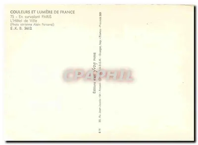 O Hotel de Ville — Paris — Edições Jean-Jaurès — Verso