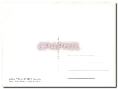 Willa Pisani di Stra — Siedziba Wystawy Obuwia — wydanie ekskluzywne — Rewers