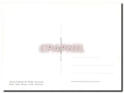 Villa Pisani di Stra — Sitz der Schuhmesse — U.S.P.-Ausgabe — Rückseite