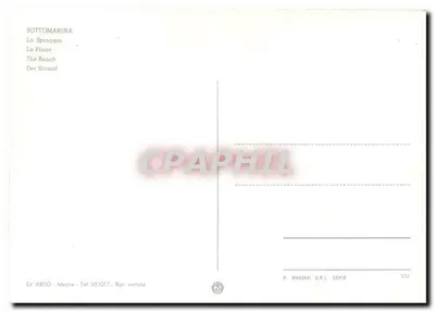 Sottomarina — A Praia — Éd. Ardo, n° 170 — Verso