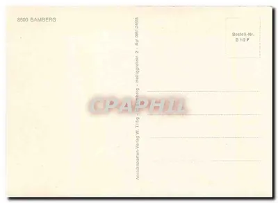 Bamberg — Historia miasta — Anhöchskarten-Verlag W. Tillig — Rewers