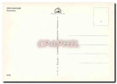 Esch-sur-Sure — panorama — Talcolore, n° 1610 — Verso