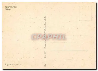 Echternach — Abpia — Messageries Philatélie G.D. Nr 247 — Rewers