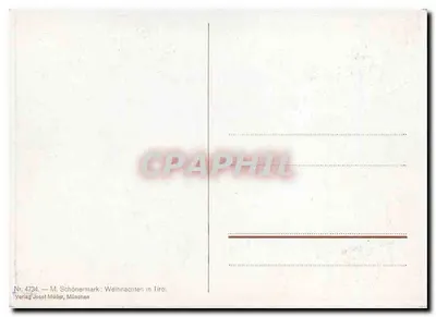 Boże Narodzenie w Tyrolu — Wydawca Josef Müller, Monachium — nr 4734 — Rewers
