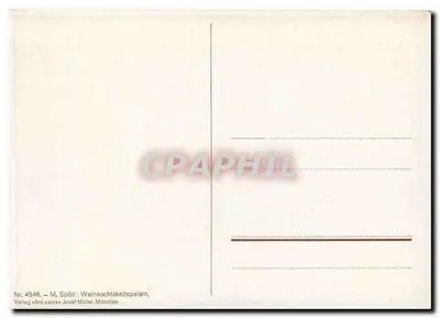 Natividade — cena da nascimento de Jesus — editor M. Spöll, München — Verso